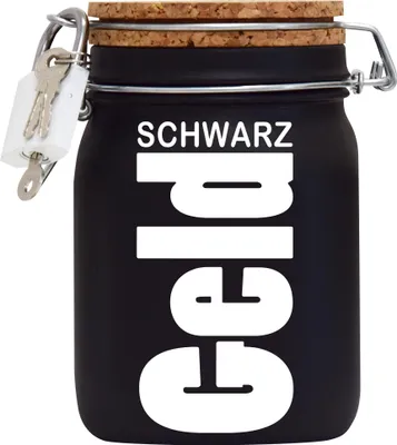 Produktbild von Spardose Geld Geschenk Ideen Schwarz Geld Schwarz Größe L 1 Liter