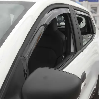 Image de Déflecteur de pluie pour Dacia Spring 2021-2025 Acrylique foncé 4pcs