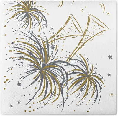 Produktbild von Sovie HOME Serviette Silvester aus Linclass® Airlaid 40 x 40 cm, 12 Stück