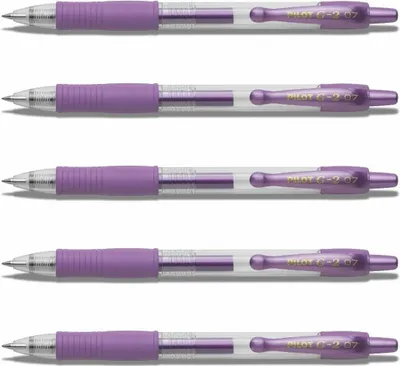 Produktbild von Pilot G2-07 Gelschreiber Metallicviolett - 5er-Set