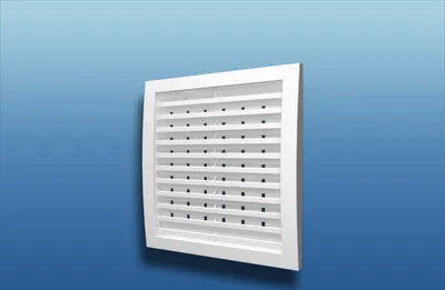 Produktbild von Lüftungsgitter Modell D-RU mit Luftstromregelung : 350x350mm braun Größe: 350x350mm Farbe: braun