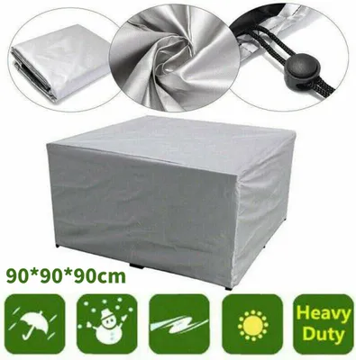 Image de Housse de protection pour table de jardin, bâche de protection, ensemble de table et chaises, salon de jardin,