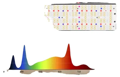 Produktbild von LED Pflanzenlicht, Vollspektrum, Dimmfunktion, 240W