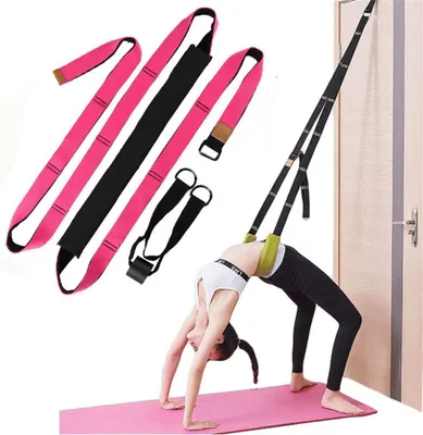 Immagine prodotto di Banda elastica per yoga, ideale per esercizi alle gambe e per il Pilates, colore rosa