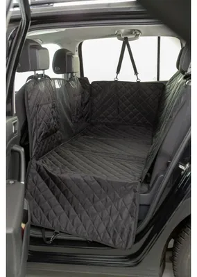 Produktbild von TRIXIE Autoschondecke mit Bodenplatte und Netzeinsatz, wasserdicht - 1,64 × 1,61 m