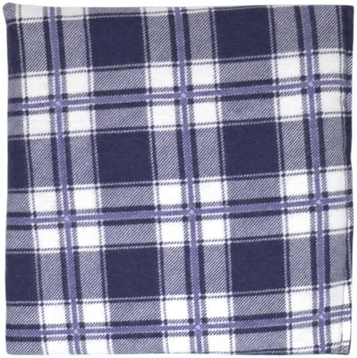 Produktbild von Körner Wärmekissen 19x19cm - Wärmekissen Körnerkissen - Kissen mit Weizen, Flanell karo-blau