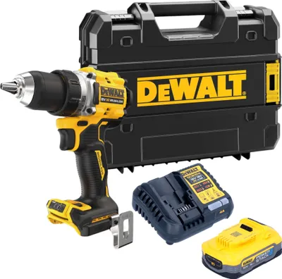 Produktbild von DeWalt DCD 800 H1T Akku Bohrschrauber 18 V 90 Nm Brushless + 1x Powerstack Akku 5,0 Ah + Ladegerät + TSTAK
