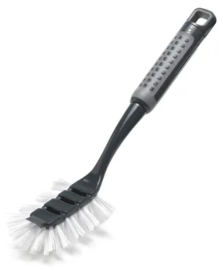 Productafbeelding van Addis 517698 ComfiGrip afwasborstel met schraper, grafietmetallic, 6 x 8 x 30 cm