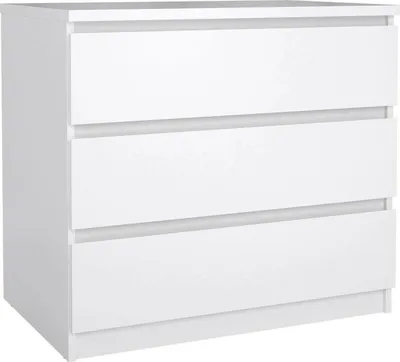 Obrázek produktu pro Tvilum Naia, Bílá, 3 zásuvka/zásuvek, Vysokohustotní dřevovlákno (HDF), Jednobarevný, Obdélníkový, 15 mm