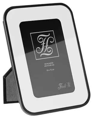 Zdjęcie produktu dla Fink MIKO, rama na zdjęcia 10x15 cm, szkło, stal, powłoka proszkowa, gładka, czarna, szerokość: 1,1 cm, wysokość: 14,8 cm, głębokość: 19,8 cm, numer produktu: 153004