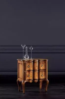 Produktbild von Nachttisch Design Möbel Nachttische Holz Schlafzimmer Beistelltisch