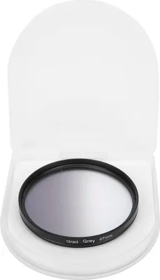 Image de Filtre d'objectif photo Junestar 67 mm à couleur dégradée pour Canon/Nikon/Olympus/Fuji. Gris dégradé