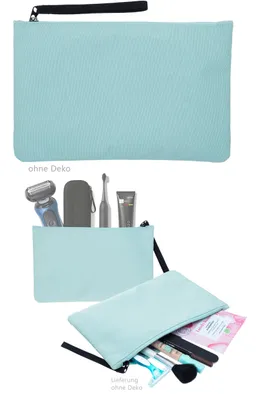Produktbild von Kosmetiktasche Schminktasche Damen Herren Kinder Mini Kulturtasche Make-Up Beauty Sport Reise Tasche Waschbeutel Elephant One Pouch Bag 13112 Grün +b