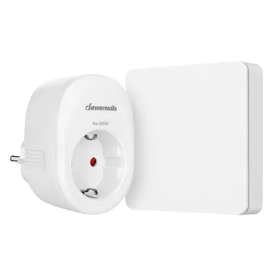 Produktbild von DEWENWILS Funksteckdosen mit Fernbedienung, Funkschalter Steckdose, 16A 3680W,30M Reichweite