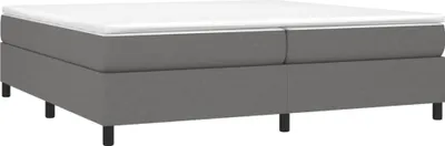 Obrázok produktu pre vidaXL Box spring bed frame dark grey 200x200 cm fabric