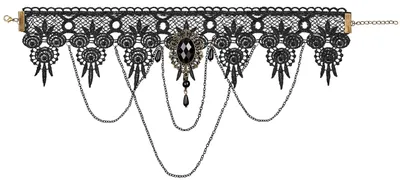 Produktbild von Balinco GOTHIC CHARLESTON HALSKETTE, Schwarz, Choker, Halsschmuck Damen, y, G
