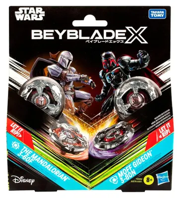 Obrázok produktu pre Beyblade X a Star Wars – Mandalorian 3-60F vs. Moff Gideon 3-80N, 8 rok / roky