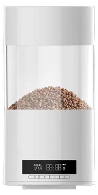 Obrázek produktu pro Automatický dávkovač krmiva pro akvárium, objem 500 ml – Nastavitelný dávkovač krmiva pro ryby, vhodný pro dovolenou a víkendy, černý