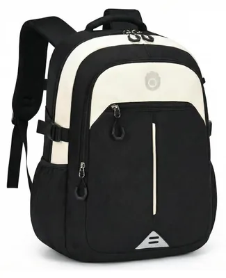 Produktbild von Schulrucksack Jungen Teenager Grundschule Sekundarstufe Schwarz 26L 32x18x45cm Nylon Ergonomisch Ultraleicht