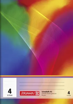 Produktbild von BRUNNEN Schulheft 104530402 DIN A5 Lin4 32Blatt liniert