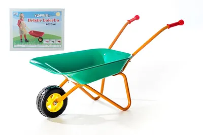 Obrázek produktu pro Plechové kolečko Yupee velké zelené 78x40x32cm