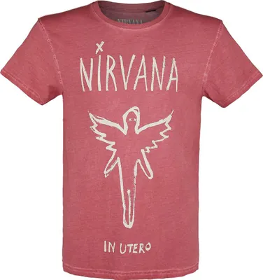 Produktbild von Nirvana T-Shirt Herren In Utero rot Band-Merch, Bands 100% Baumwolle XL