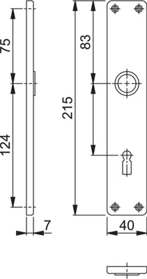 Produktbild von HOPPE Langschildpaar 202SP F1/ naturf.F1 BB 72mm - 6261135