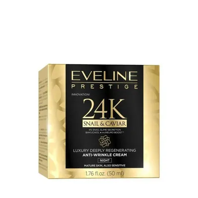 Image de EVELINE Crème Anti-Rides 24k Escargot&Caviar Nuit 50ml