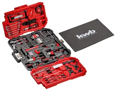 Produktbild von kwb Werkzeugkoffer 125tlg Werkzeug-Set stabiler Kunststoff Koffer ideal