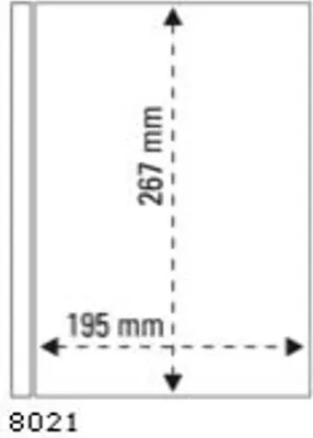 Produktbild von PRINZ PRO-FIL System 8008 T Einsteckblatt 2x4 Fächer 63 x 97 mm