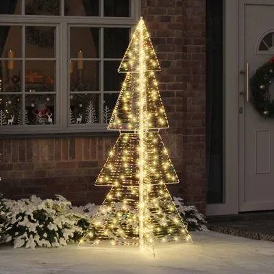 Immagine prodotto di vidaXL Albero di Natale con 240 LED bianco caldo 180 cm PET