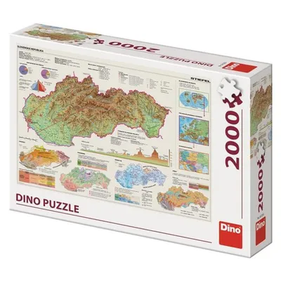 Obrázek produktu pro Puzzle mapa Slovenska 2000 dílků