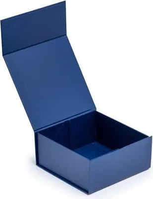 Produktbild von Magnetische Geschenkbox, dunkelblau, 200 x 200 x 90 mm, Geschenkbox mit Magnetverschluss