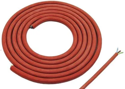 Zdjęcie produktu dla Kabel silikonowy, 3 x 1,5 mm, na wymiar, 10 metrów, kabel do sauny, odporny na wysokie temperatury, kabel do sauny