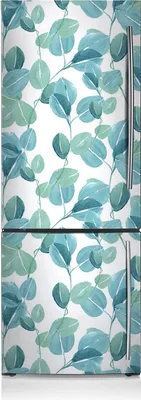 Produktbild von Kühlschrankfolie Aufkleber Kühlschrankmagnete Dekoration Kühlschrankfolie 70x190 cm - Eukalyptus