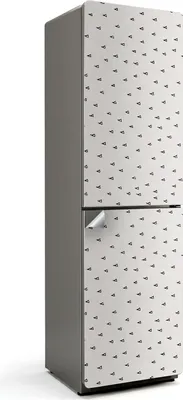 Produktbild von Abstraktes Muster mit Formen – Kühlschrank Aufkleber – Klebefolie Kühlschrank – Kühlschrank Nachbildung – Kühlschrankfolie selbstklebend – Küchen Nachbildungation – 60x205 cm