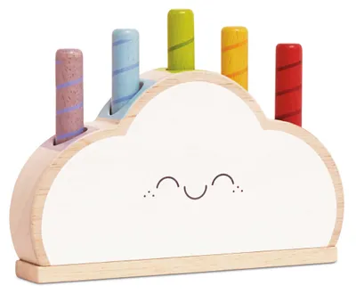 Zdjęcie produktu dla Le Toy Van Rainbow Cloud Pop, 1,5 lat(a), Drewno, Wielobarwny