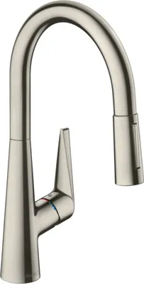Produktbild von Spültischmischer 200 M51 TALIS Eco m Ausziehbrause 2jet Edelstahl-Optik Edelstahl-Optik
