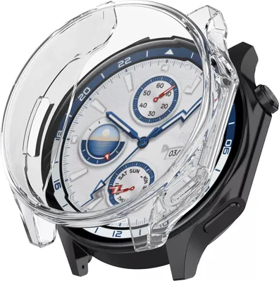 Produktbild von Strap-it Stoßdämpfende TPU-Hülle - passend für die OnePlus Watch 2 (transparent)