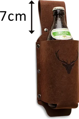 Produktbild von Bierhalter Bierholster Biergürtel als Geschenk zum Vatertag, Geburtstagsgeschenk für Männer, Idee zum Junggesellenabschied, Geschenk für Freund