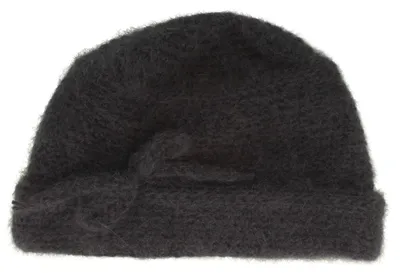 Productafbeelding van Angiolo Frasconi zachte muts met omslag en strik, blauw, maat: one size