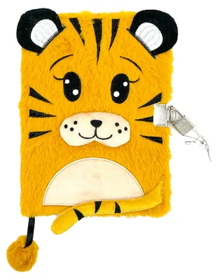 Image de Journal avec serrure enfants tigre carnet ligné