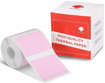 Produktbild von Rosa, selbstklebende Etiketten für den Phomemo M110, M200, M220, M221 Drucker, Format 40x30