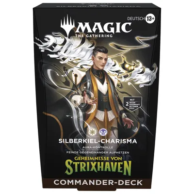 Produktbild von Magic: The Gathering - Geheimnisse von Strixhaven Commander Deck Silberkiel Charisma - DE