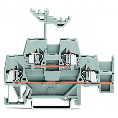 Produktbild von WAGO 280-520 Doppelstockklemme grau