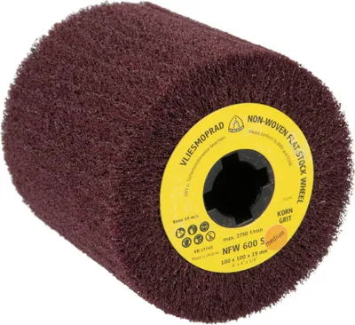 Produktbild von Klingspor NFW 600 S Vliesräder, 110 x 100 x 19 mm Coarse Korund