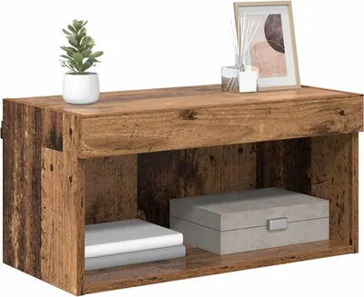 Productafbeelding van Tv-meubelset met LED Oud Hout 60 x 30 x 30 cm Bewerkt hout
