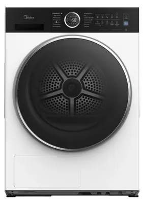 Produktbild von Midea MD205H100WB-C, Freistehend, Frontlader, Wärmepumpe, Weiß, Touchsteuerung, Drehregler, Rechts