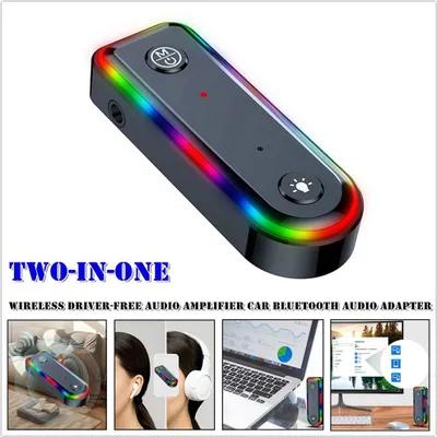 Image de Récepteur-émetteur Bluetooth 2-en-1 Q3, prise audio auxiliaire 3,5 mm, sans pilote, adaptateur amplificateur sans fil, noir