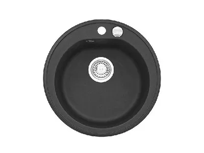 Produktbild von ALVEUS GRANITAL Spüle NIAGARA 10 in CARBON mit Pop-up-Siphon / Ausschnitt Ø 490 mm / Granitspüle